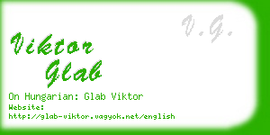 viktor glab business card